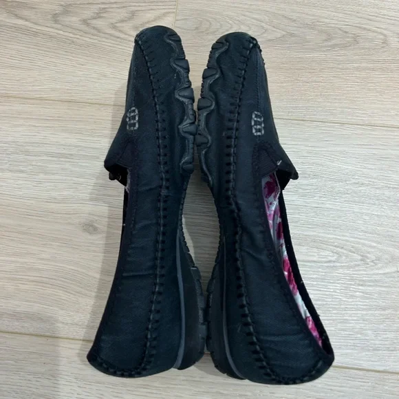 Skechers Shoes Womens Sz 7.5 Jaywalk Slip On Black Comfort Round Toe Wedge - Picture 6 of 10